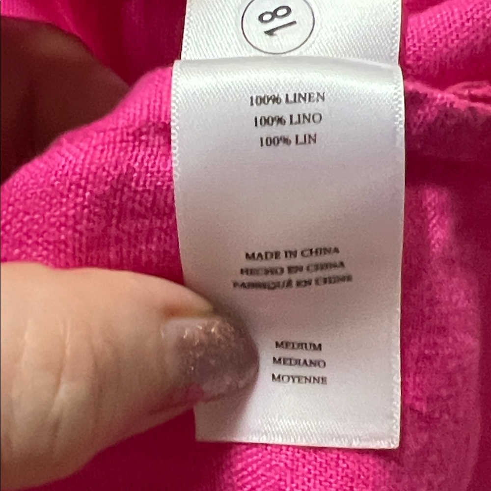 Rails Mackinley Linen Raspberry Blouse NWT - image 6